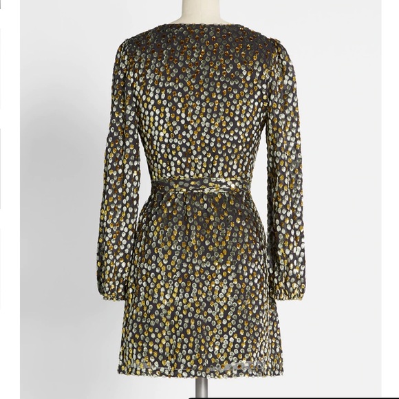 Sparkly mini wrap dress- NYE, holidays - Picture 2 of 13